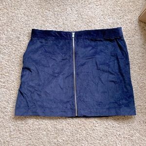 Nwt gap corduroy zip front skirt